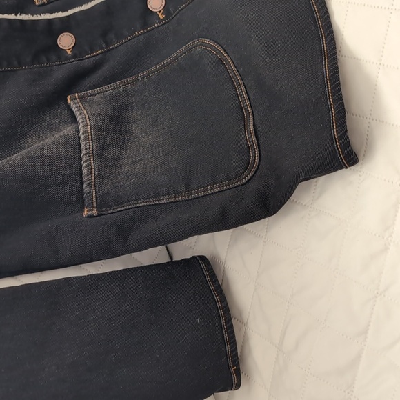 DG2 Black/ Cream Women's Sherpa Coat,Black Wash Size L. - Picture 2 of 11